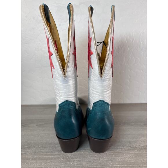 Ariat Starlight Western Boots Turquoise/Pearly White Star Accent Womens 8.5 NWT - Picture 7 of 10